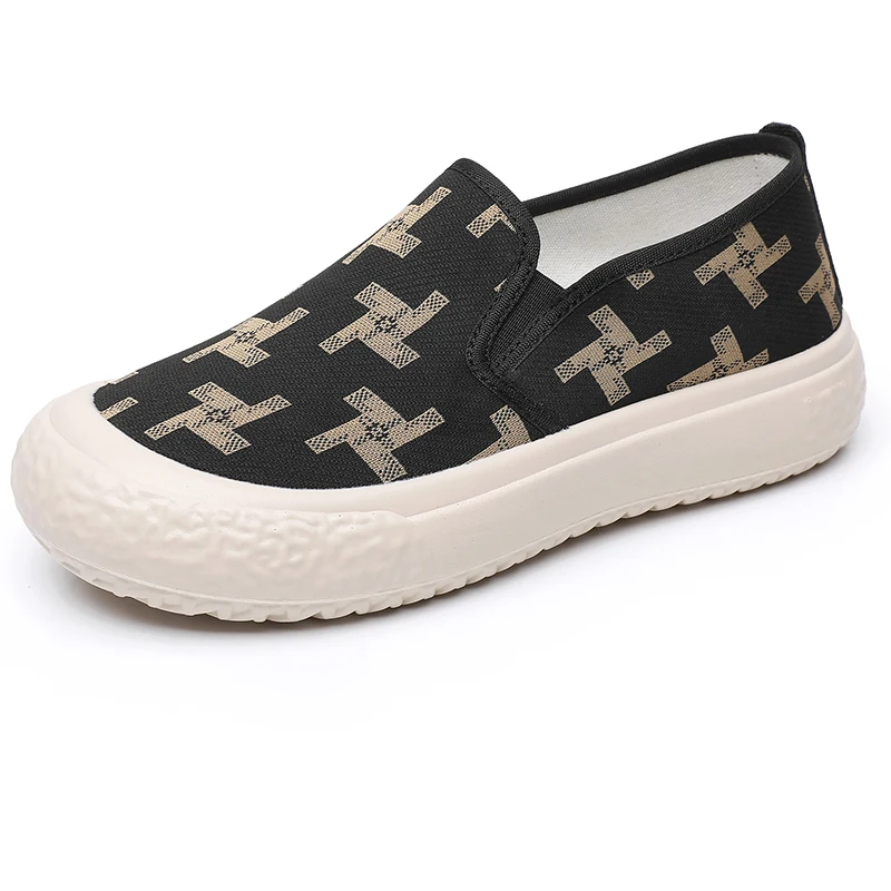 Nuevos zapatos de lona de verano para mujer, suela suave, antideslizantes, resistentes al desgaste, zapatos informales transpirables, zapatos de moda para mujer