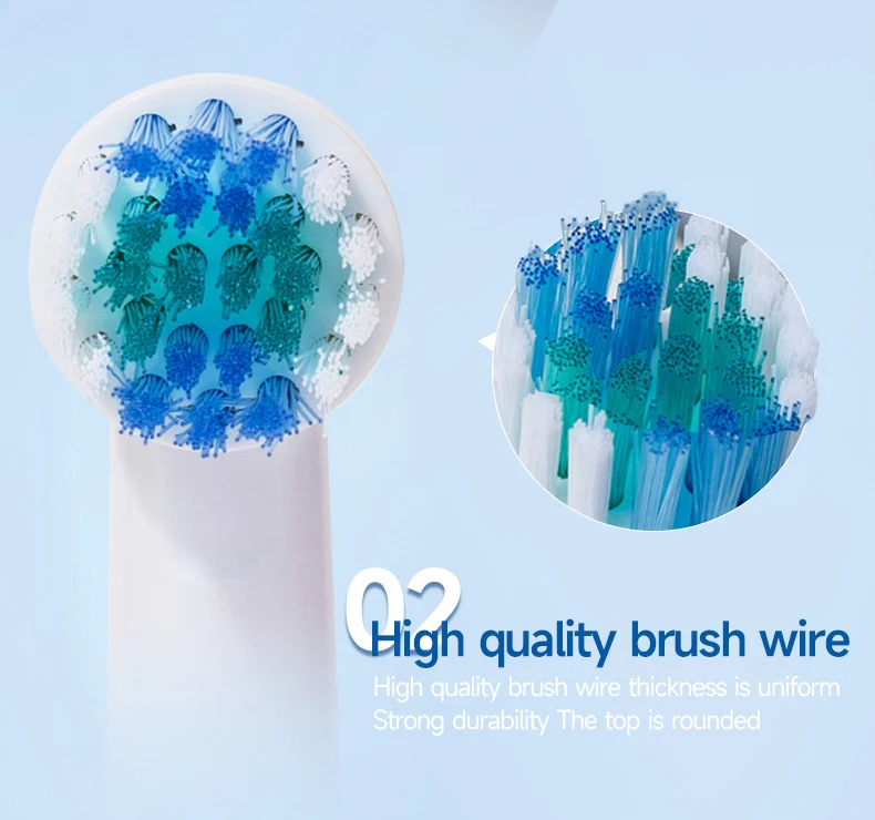 20 Stück/Los Elektrische Zahnbürstenköpfe für Oral B Sensitive Ersatzbürstenköpfe D25 D30 D32 D18 4739 3709 4728 D4510 D12013 – Detail 3
