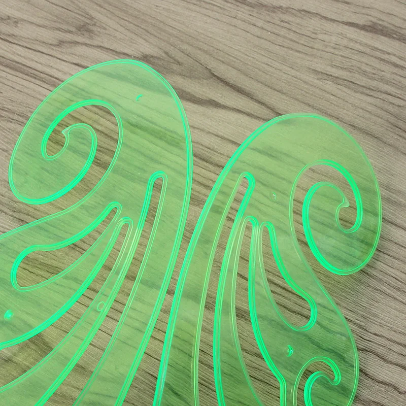 French double-sided Ink Groove curve ruler set 7 rulers Technical drawing templates curve cloud ruler