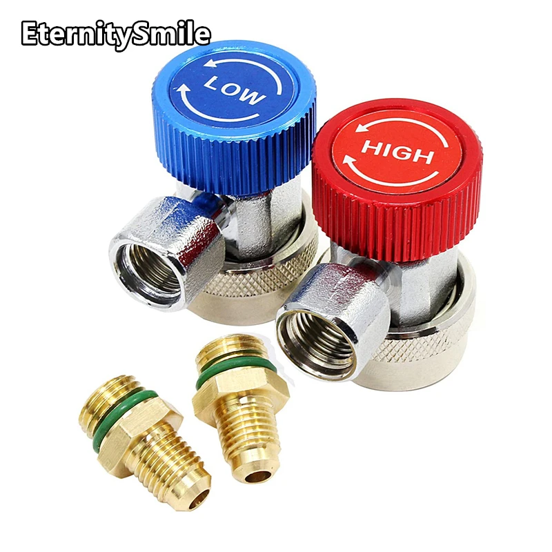 R134A Quick Coupler Connector Adapter For AC Auto Car Air Conditioner Refrigeration Freon charging Hose