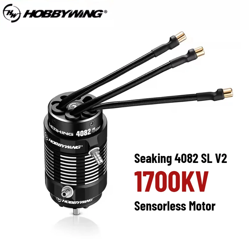 HOBBYWING SeaKing 4082 SL V2 Brushless Sensorless Motor Shaft 5MM For Length 120cm Boat