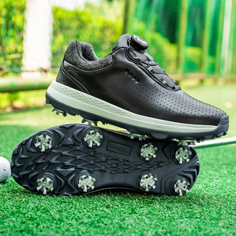 New Men Spikes Golf Shoes Waterproof Golf Sneakers for Men Golfers Footwears Anti Slip Golfers Sneakers Male