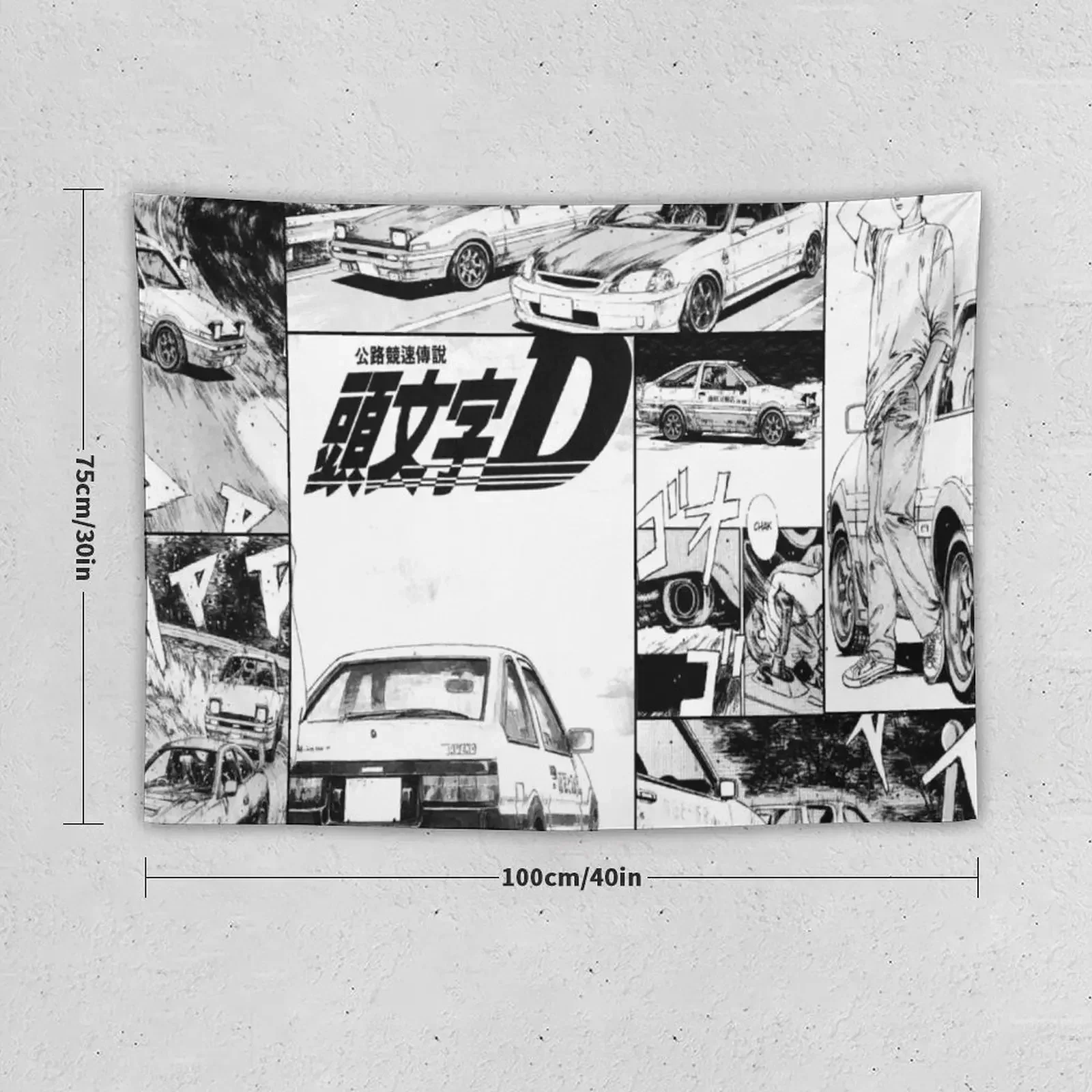 Initial D Tapestry Room Ornaments Home And Comfort Decor Kawaii Room Decor Tapestry