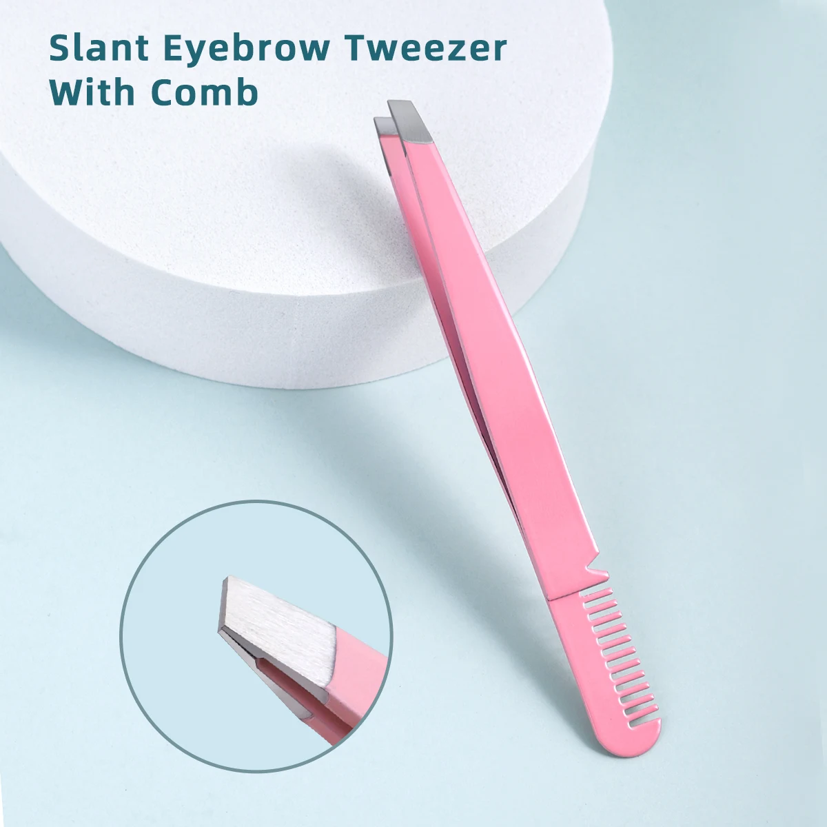 A Double-Headband Eyebrow Clip with Precise Oblique Tip Design Is Suitable for Both Men and Women.
