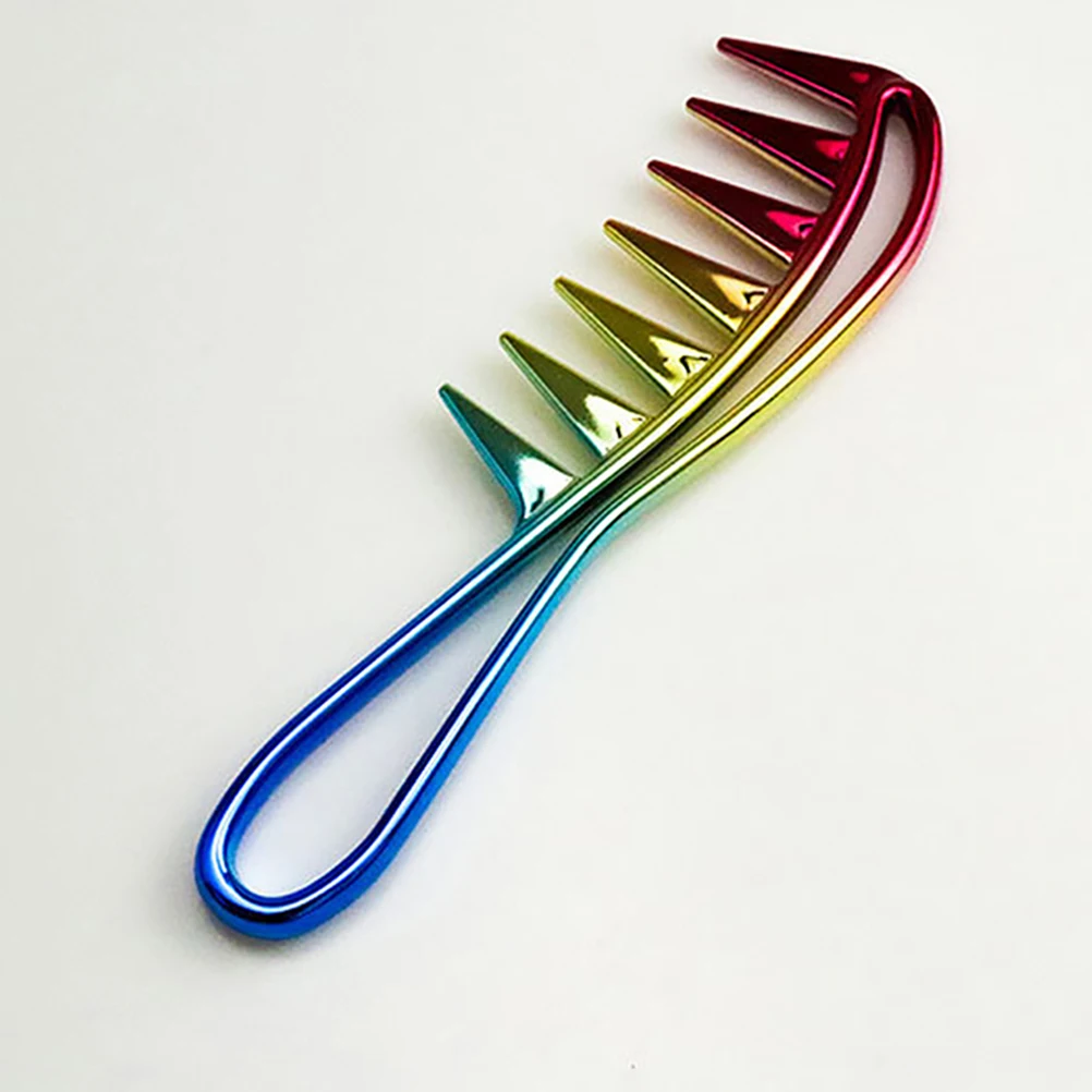 

3 Pcs Texture Comb Hair Detangler Barber Hairdressing Brush Portable Styling Plastic Wide Teeth Salon