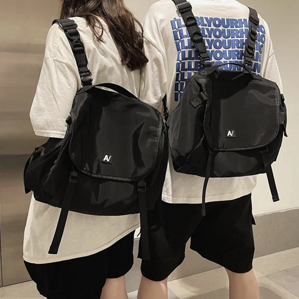 Causal Backpack for Women Men School Bags for Girls College Aesthetic Nylon Backpack Techwear Daypack Harajuku Rucksack Mochila