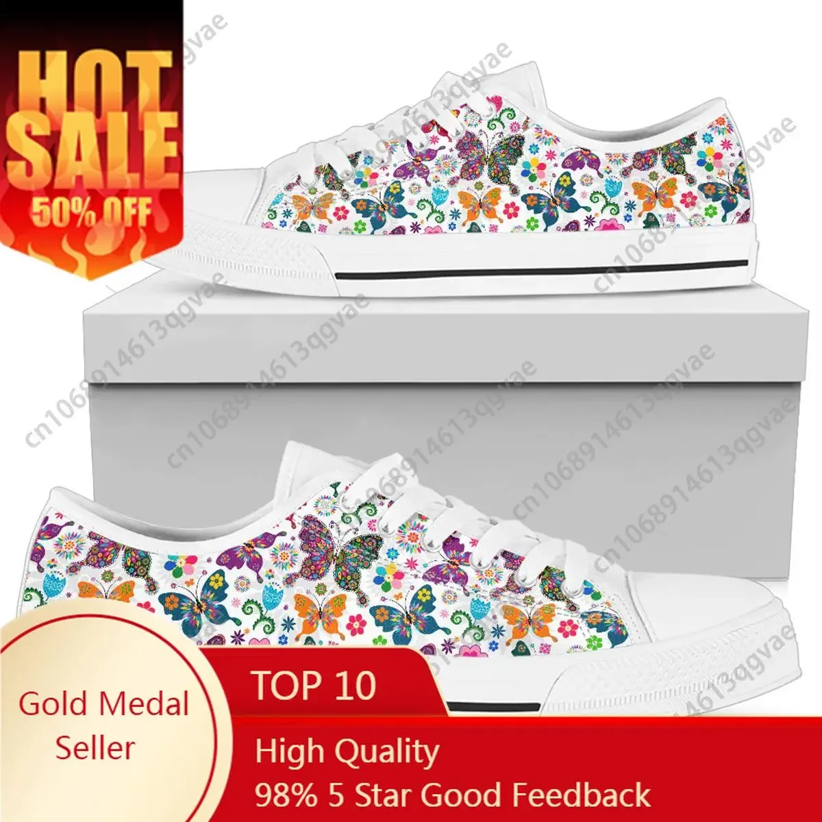 

Colors Butterfly Low Top High Quality Sneakers Mens Womens Teenager Canvas Lightweight Sneaker Couple Shoes Custom Made Shoe