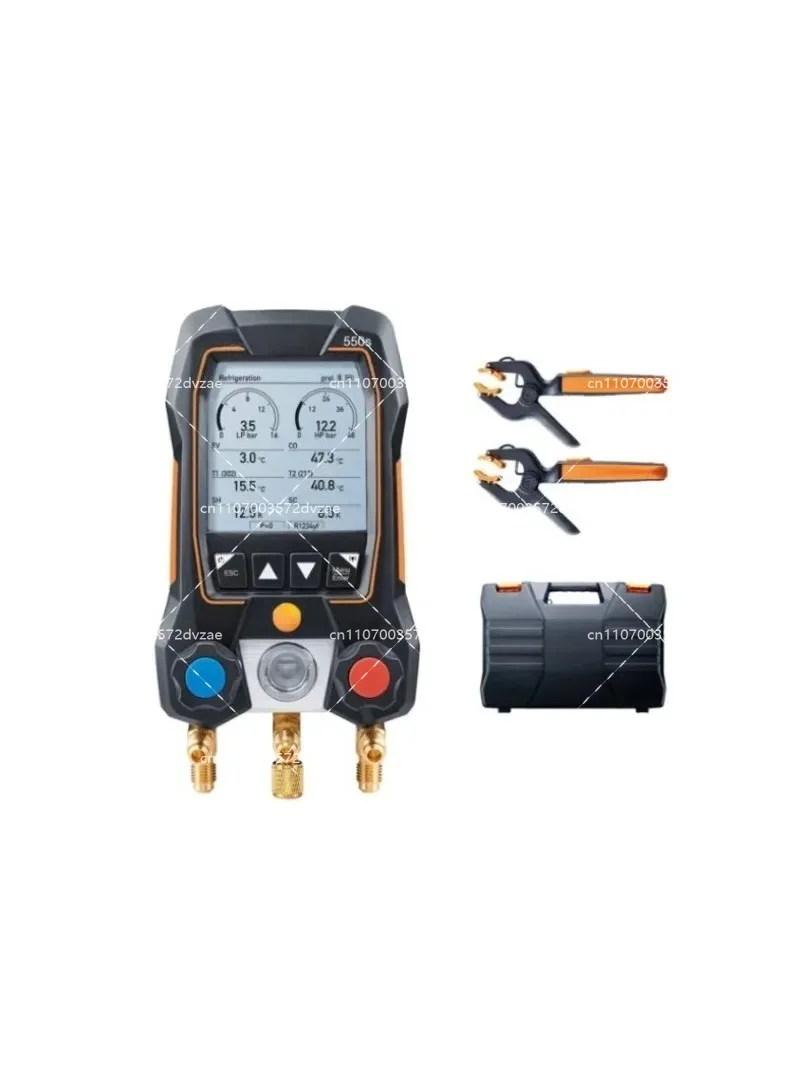 550s with 3Pieces Hoses Intelligent Digital Display Refrigerant Meter with Bluetooth-compatible and Two-way Valve Group