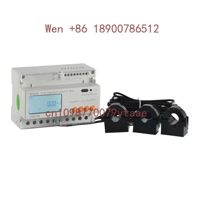 DTSD1352 Dual Source Energy Meter 3 Phase Power Meter 380v 300a External Ct Dual Tarrif Energy Meter Dtsd 1352 3P4W