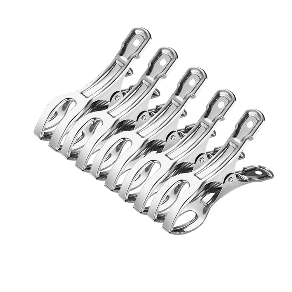 Stainless Steel Clips Beach Towel Clips Windproof Drying Clothespins Clip Clothes Pegs Pins Clothes Hanger Quilts Clamps