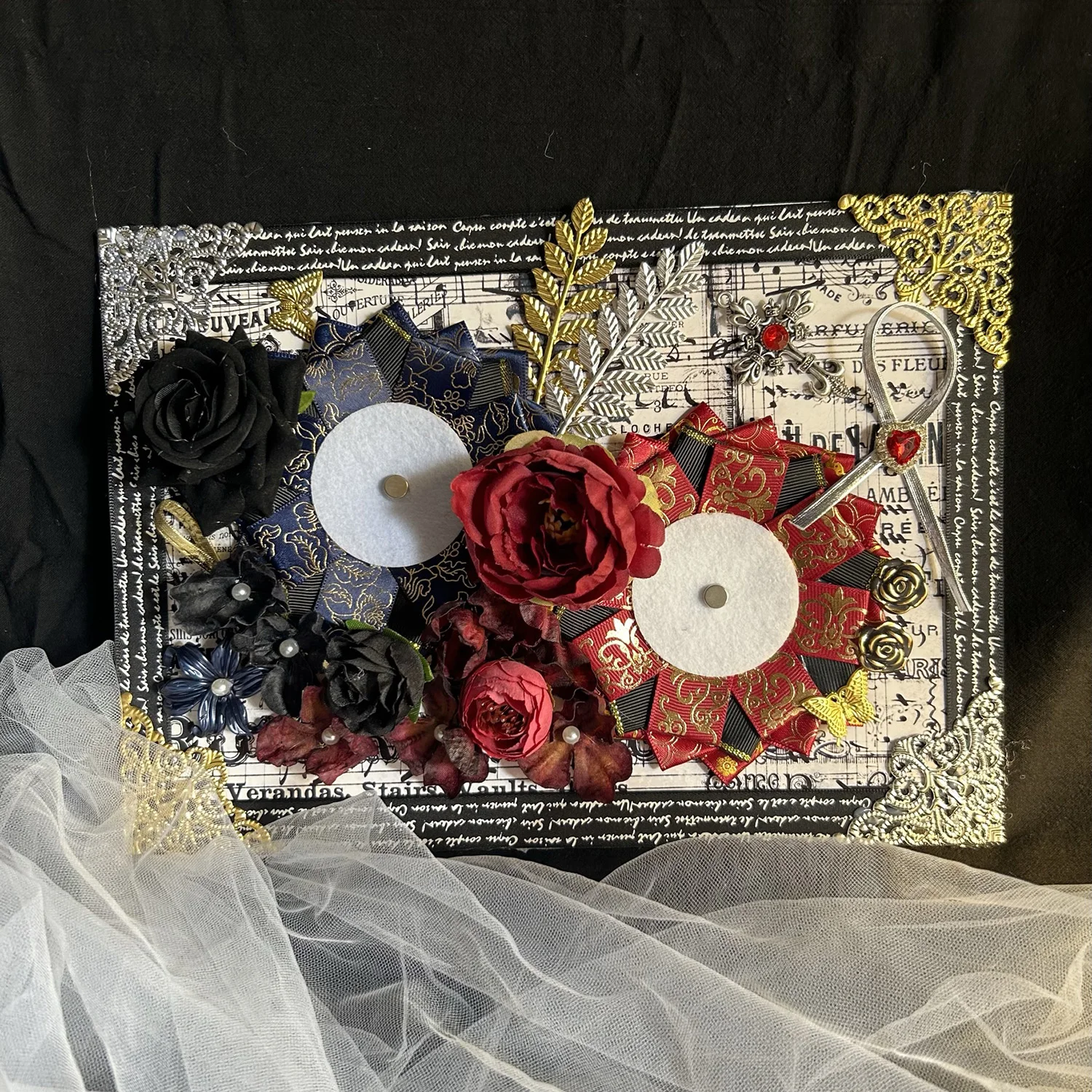 

2026 косплей Ita сумка-органайзер доска кружевная лента товары ручной работы дисплей значок демонстрационная доска студенческие канцелярские принадлежности