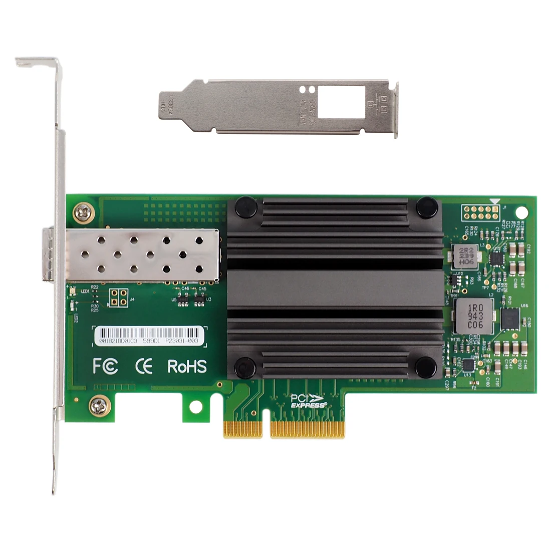 FLYBISH X520-DA1/82599-1SFP PCIE2.0 x4 10G NIC Single port network card for intel 82599EN chip