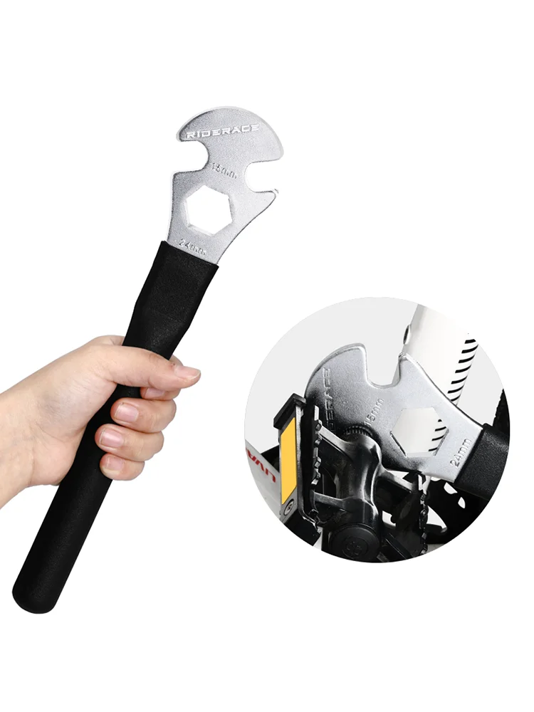 AliExpress riderace Bike Pedal Wrench 15mm 24mm Extra Long Handle Sturdy Durable Bicycle Pedals Install Remover Repair Spanner Cycling Repair Tool