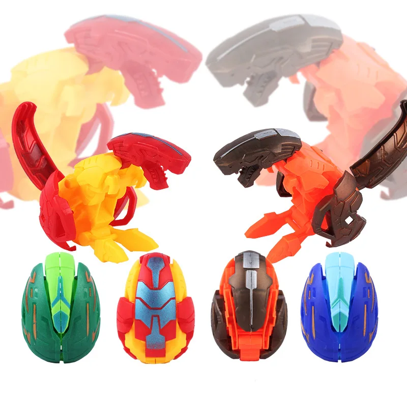 5PCS Dinosaur Robot Transformation Toy Dinosaur Egg Automatic Transformation Twist Egg Party Activity Mini Game Favorite image 3