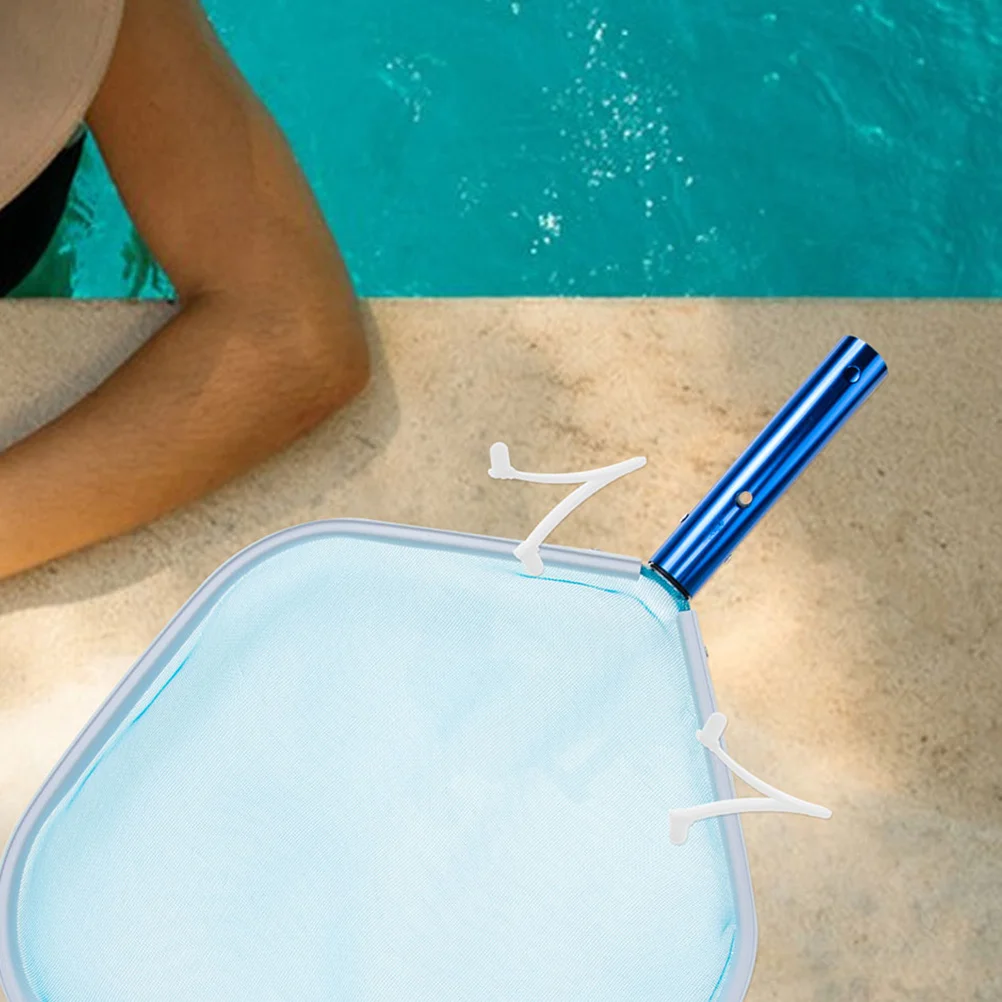 20 Stück Pool-V-Clips, langlebige Kunststoff-Skimmer-Netz-Aufsätze, Schwimmbad-Stangenverbinder, einfache, langlebige Nutzung