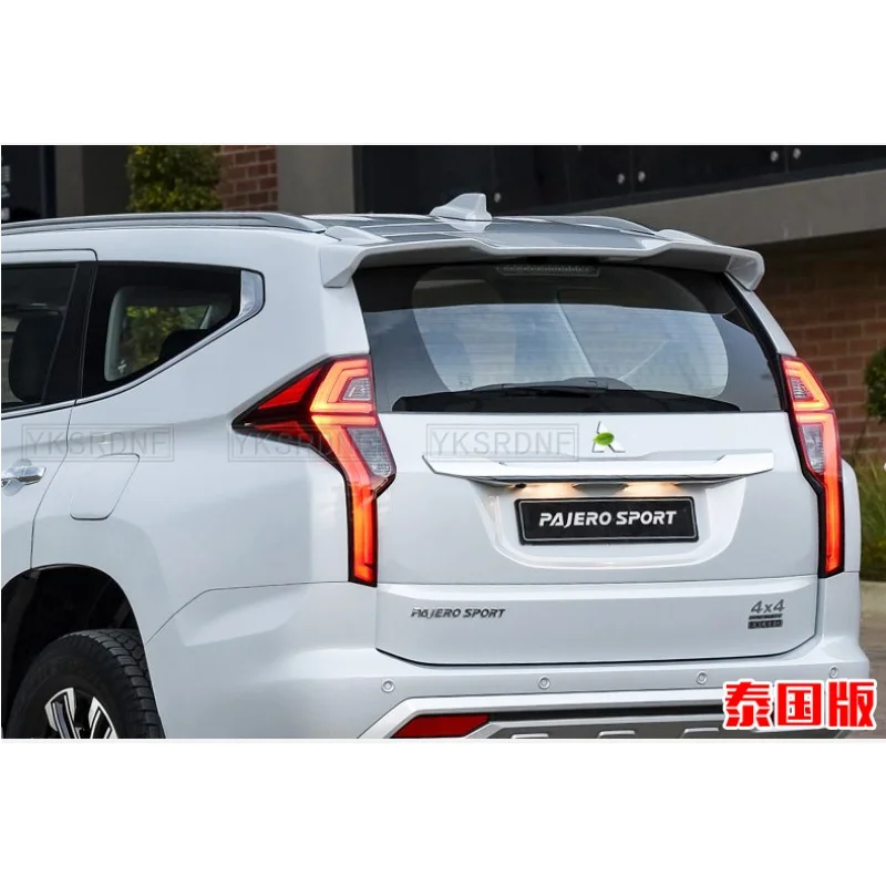 Fit FOR Mitsubishi Pajero Sport ABS Plastic Rear Trunk Wing SPOILER FOR Mitsubishi Pajero SPOILER 2016 2017 2018 2019 2020 2021