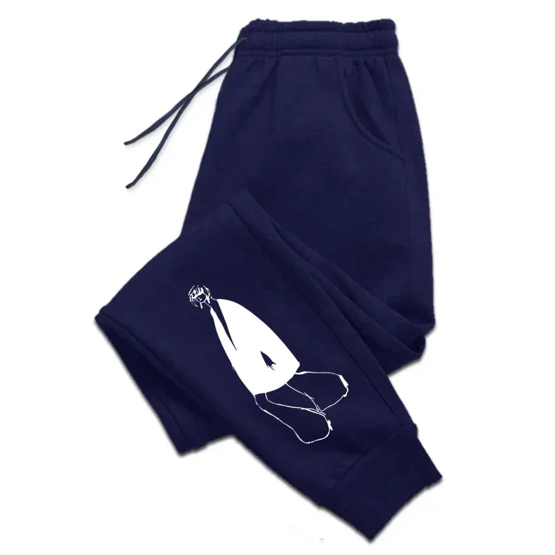New in Womens Sweatpants Simple Drawing Girl Printing Sports Pants Fitness Jogger Trousers Daily Casual Woman Pants Fashion 2025