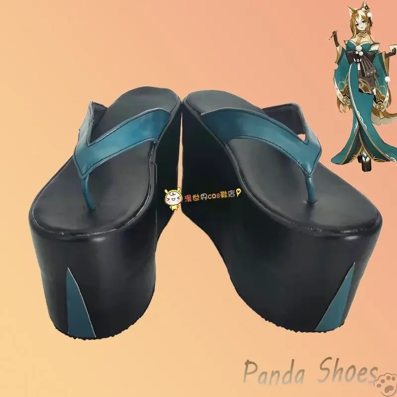 

Genshinimpact Gorou Miss Hana Обувь для косплея Комикс Аниме Игра Cos Длинные сапоги Косплей Костюм Опора Обувь для Con Halloween Party