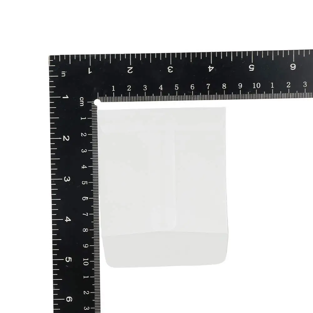 50pcs White Mini Packing Envelope Bags Sulfuric Acid Paper Heart-Shaped Oval Handles Stamps Envelopes Storage Pouches