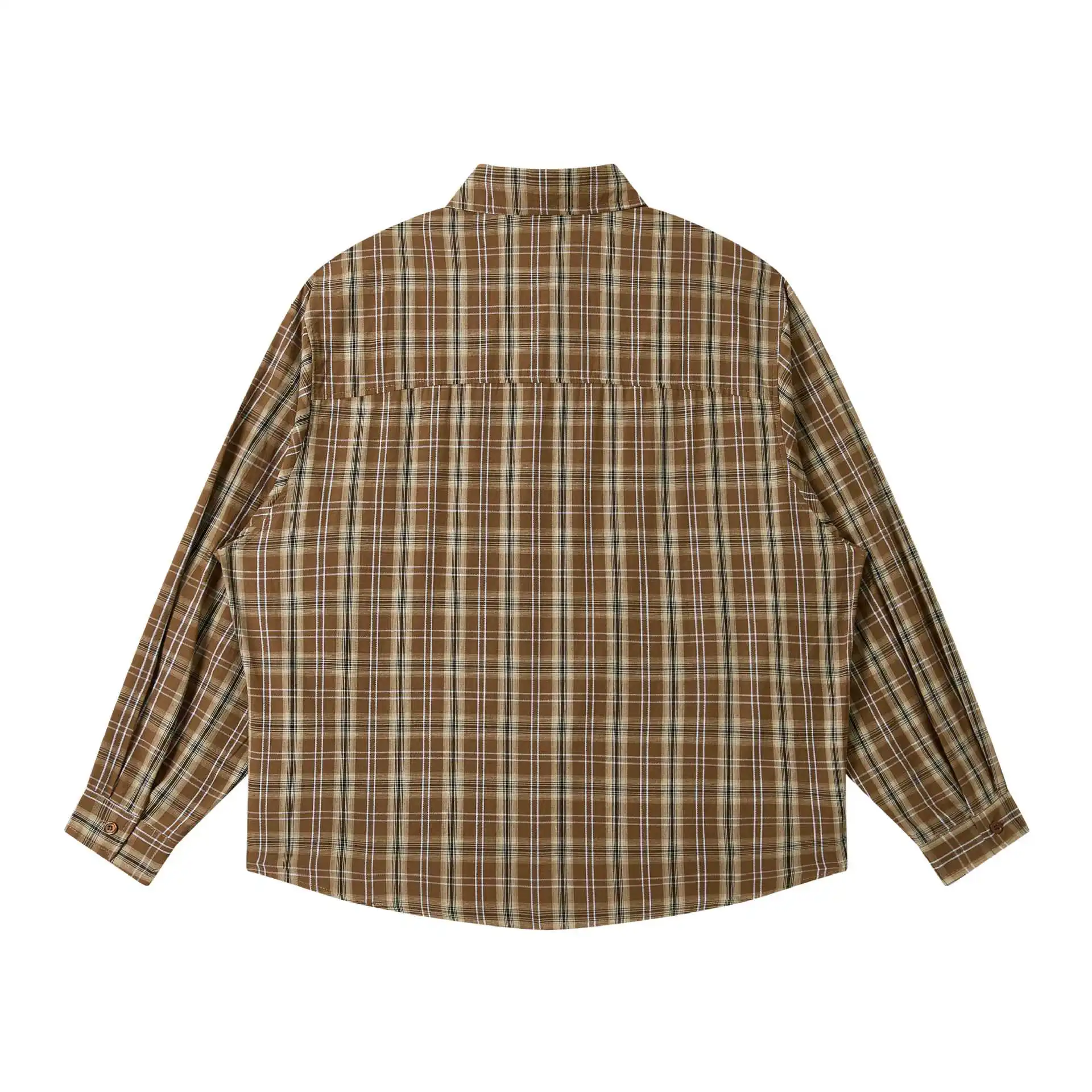 Cityboy Oversize Plaid Shirt Men Women Streetwear Fashion Campus Couple Long Sleeve Loose Casual Lapel Shirts Blouses Tops