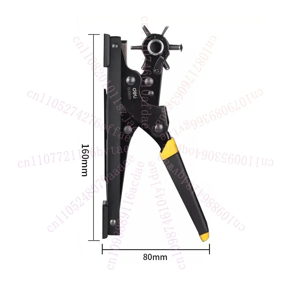 Leather Hole Punch Plier, Rotary Punch Tool for DIY Leathercraft, Watch Straps, Dog Collars, Saddles & Belts