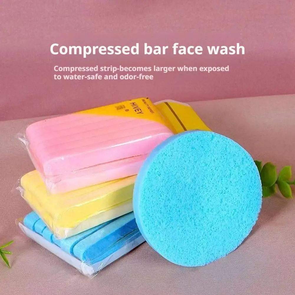 Esponja Facial comprimida de 12 Uds., esponja profesional para quitar maquillaje, esponja redonda para limpieza Facial, esponja húmeda para Spa, exfoliante, máscara