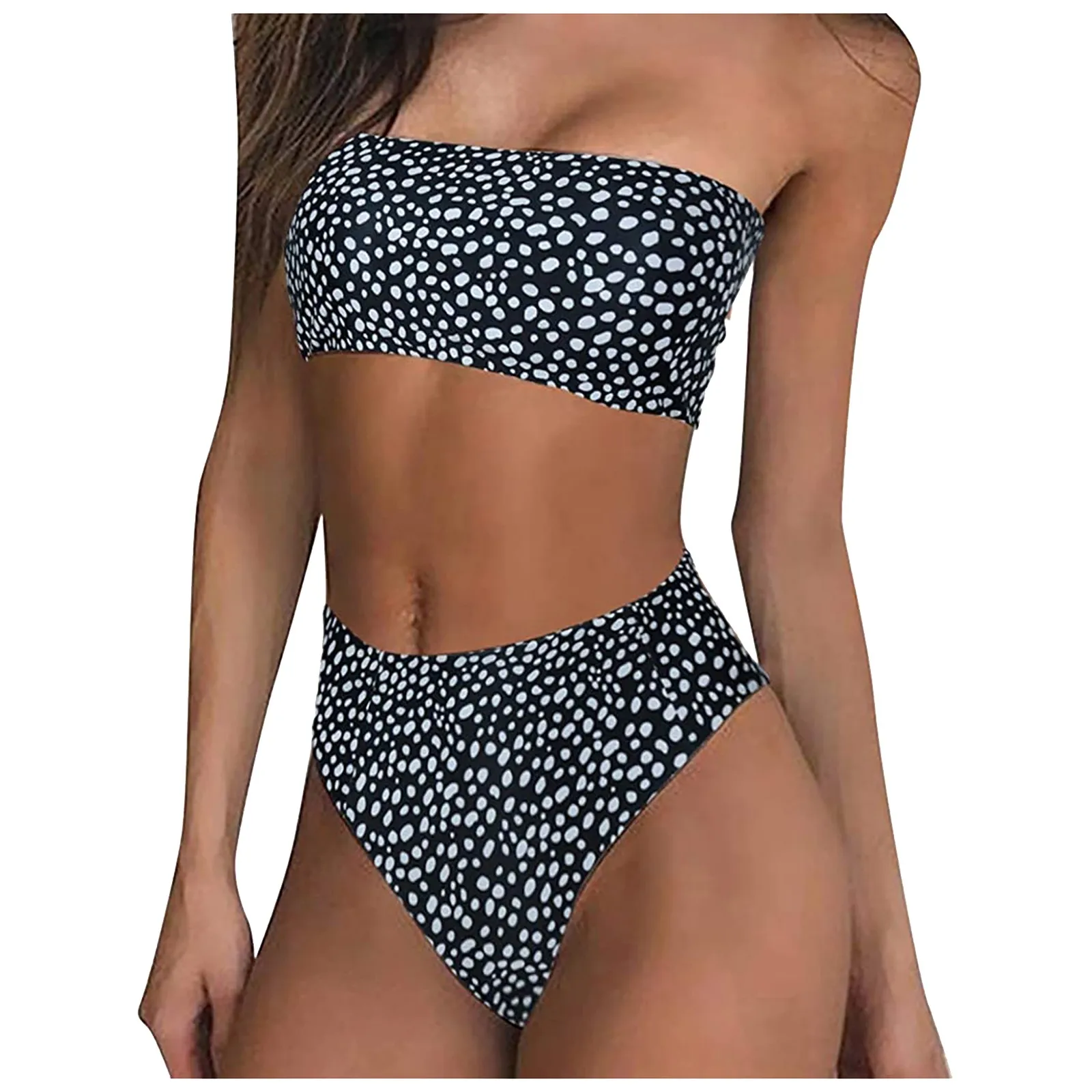 Women\'s Printing Padded Push Up 2 Piece Bikini Hollow Out Swimsuits Beachweart