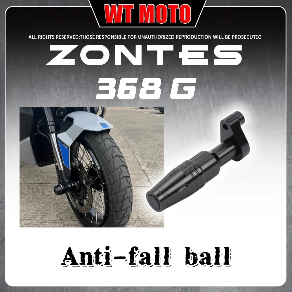 

For ZONTES 368G/E/K/D/M scooter front wheel anti-fall bar bumper rear guard bar anti-fall ball head rod modification