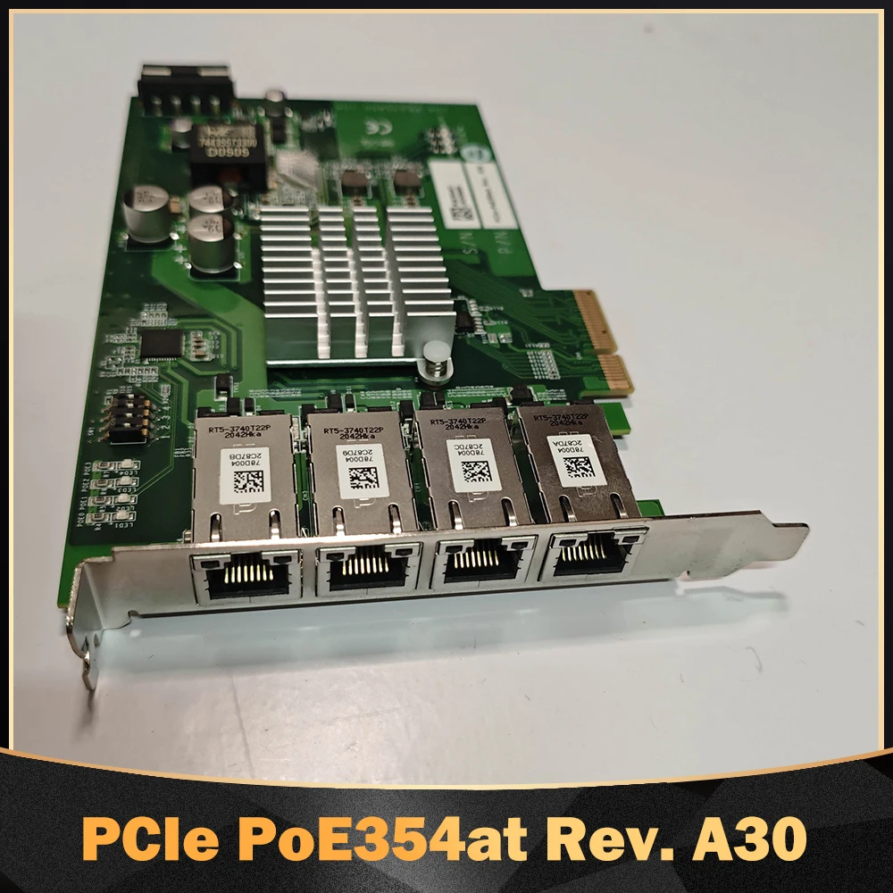 PCIe PoE354at Rev. A30 four port POE network card