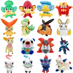 Juguetes de Peluche suaves Kawaii Pokemon Victini Snivy Deerling emshelly Tepig Pansear Pansage Panpour Zorua Oshawott Darumaka Peluche Doll