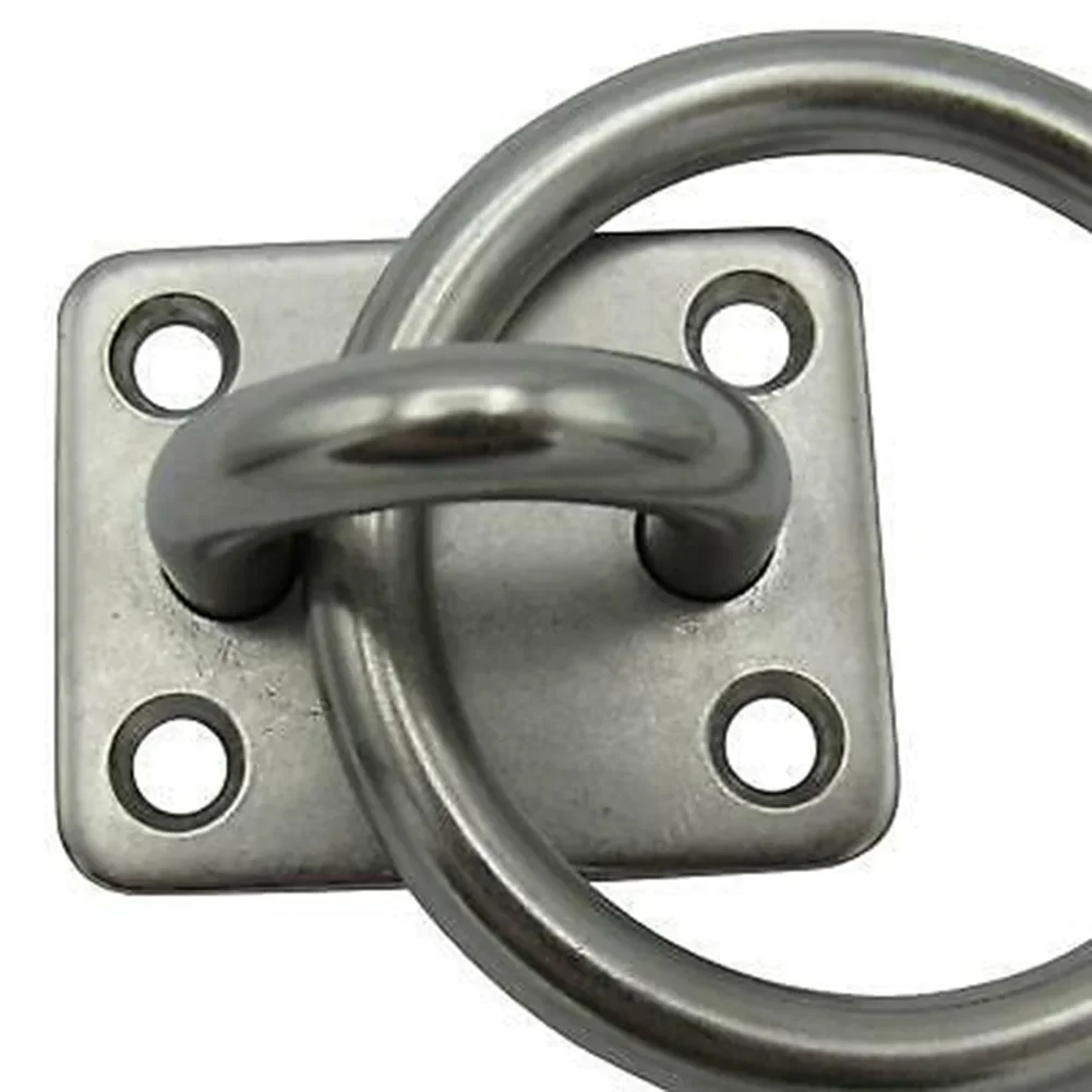 316 Stainless Steel Marine Eye Plate With Ring Hook Tension Device Shading Net Tarpaulin Lashing Tie Down Boat Yacht