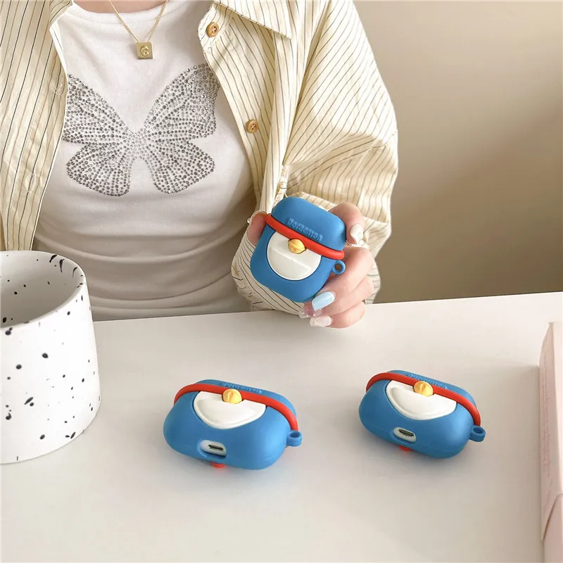 عبقور الكرتون حقيبة سماعة الاذن ل Airpods 4 1 2 3 برو أنيمي الإبداعية بلوتوث اللاسلكية غطاء ل Airpods برو 2 واقية