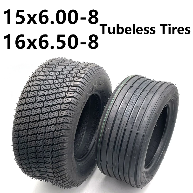 High quality 15x6.00-8 16x6.50-8 inch tubeless tires for Harley electric car modified trailer golf cart farm motorcycle tire ATV