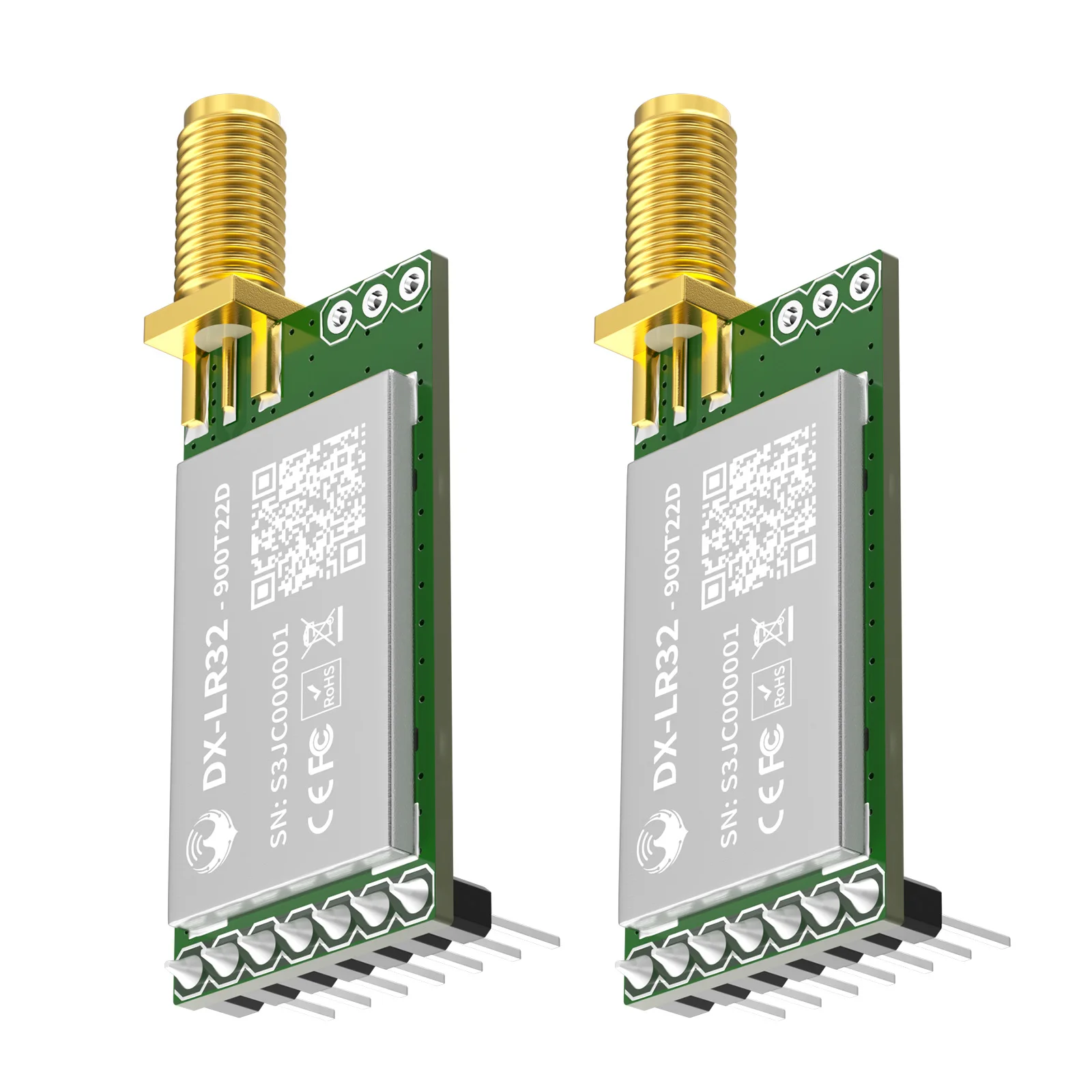LoRa 868MHz 915MHz SX1262 Wireless Module 22dBm Long Range 5km DX-SMART LR32-900T22D SMA-K UART RSSI Transmitter Receiver DIP