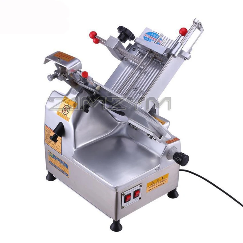 12 Inches Commercial Slicer Fully Automatic Lamb Slice Equipment Hot Pot Store Food Processing Meat Shavings Machine 220V 50HZ