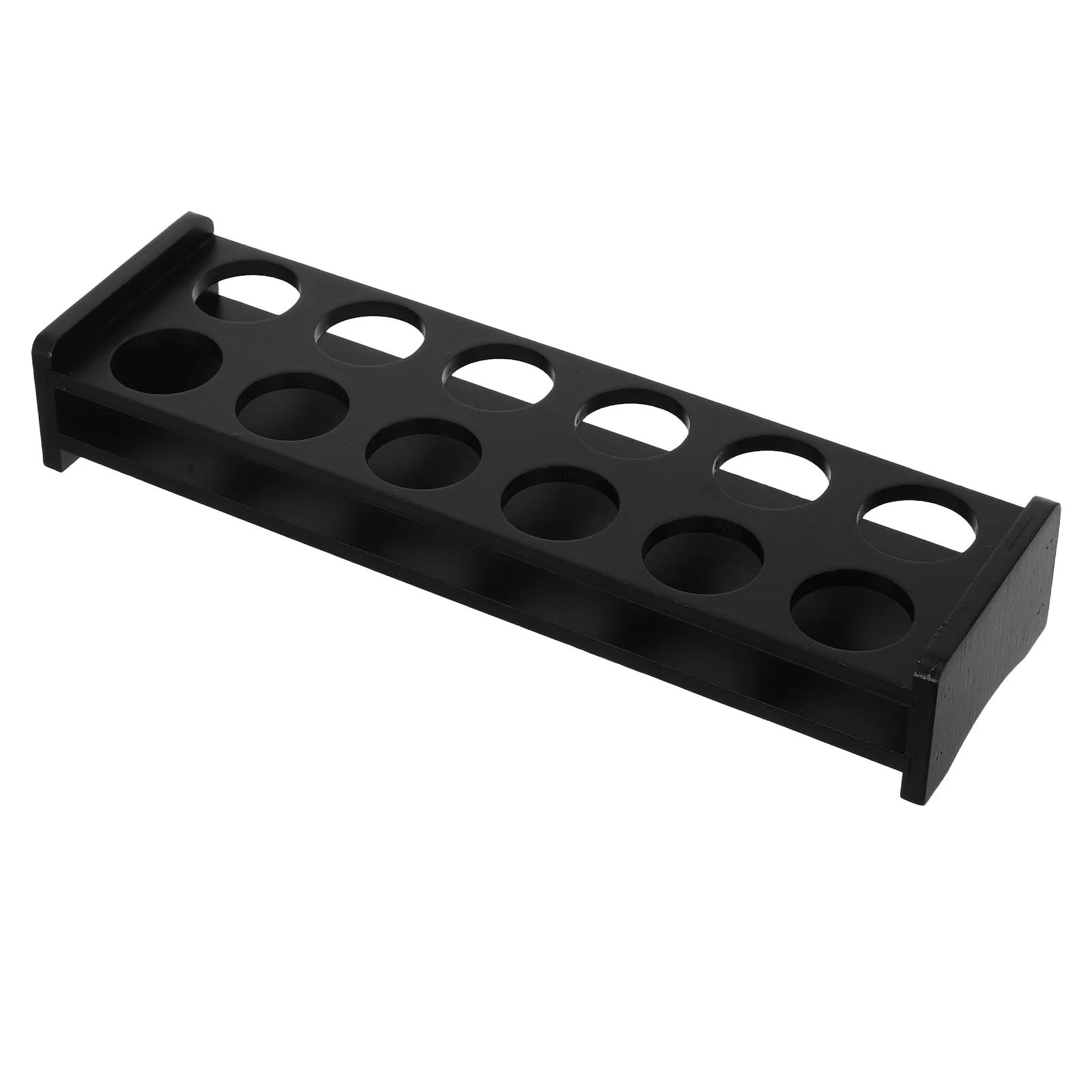 

1pc Shot Glass Holder Imitation Wooden Rack For Whiskey Glasses Storage Organizer Countertop Wine Shelf Party Tray