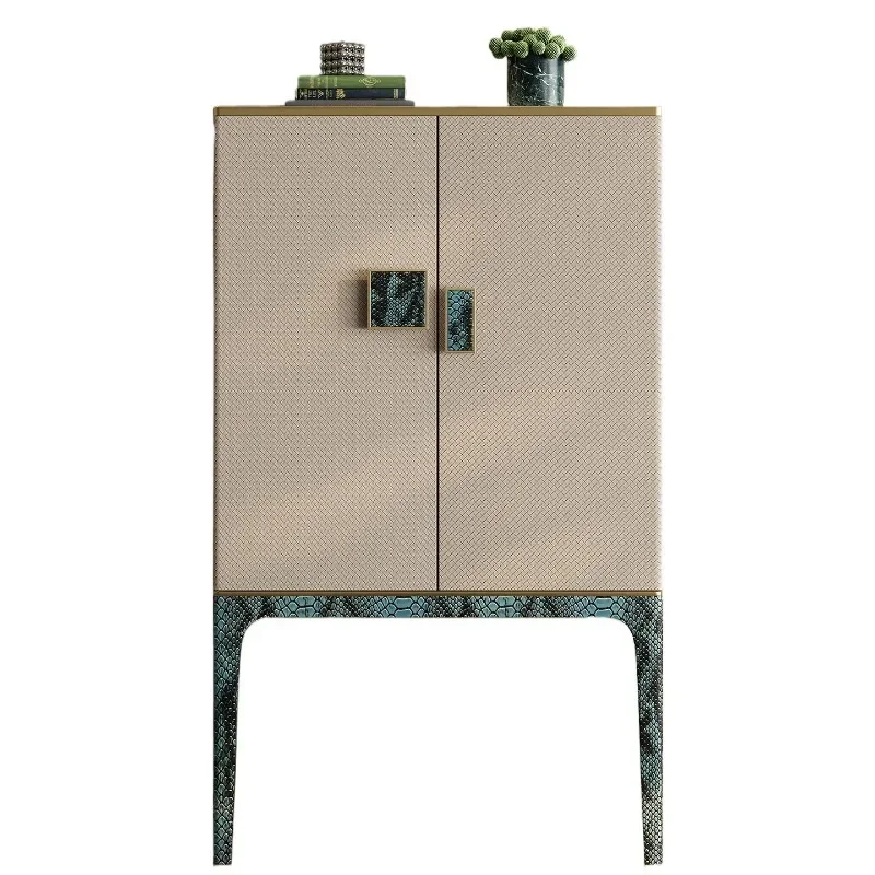 

Premium light luxury wine cabinet, Italian mansion large flat-floor bedroom living room entrance cabinet