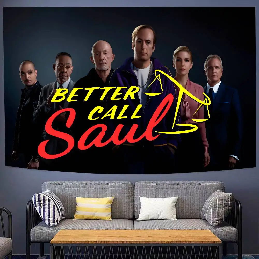 B-Better C-Call S-Saul موضوع خلفية القماش حفلة عيد ميلاد سعيد الطفل لوازم استحمام الديكور راية اطلاق النار الدعائم