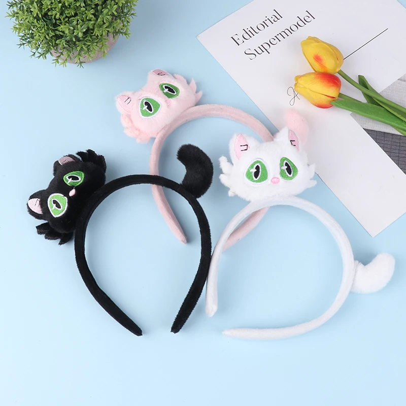 New Cute Plush Cat Hair Hoop Girls Autumn And Winter Hairbands Headwear Cartoon Headbands Hair Accessories Ornaments