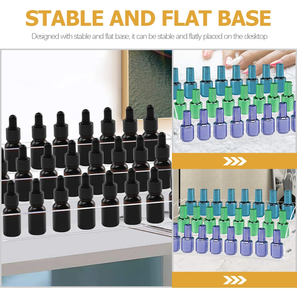 

Multi Layer Lipstick Storage Rack Organizer Stand Acrylic Plastic Essential Oil Hanger Desktop Organizer for Lipstick