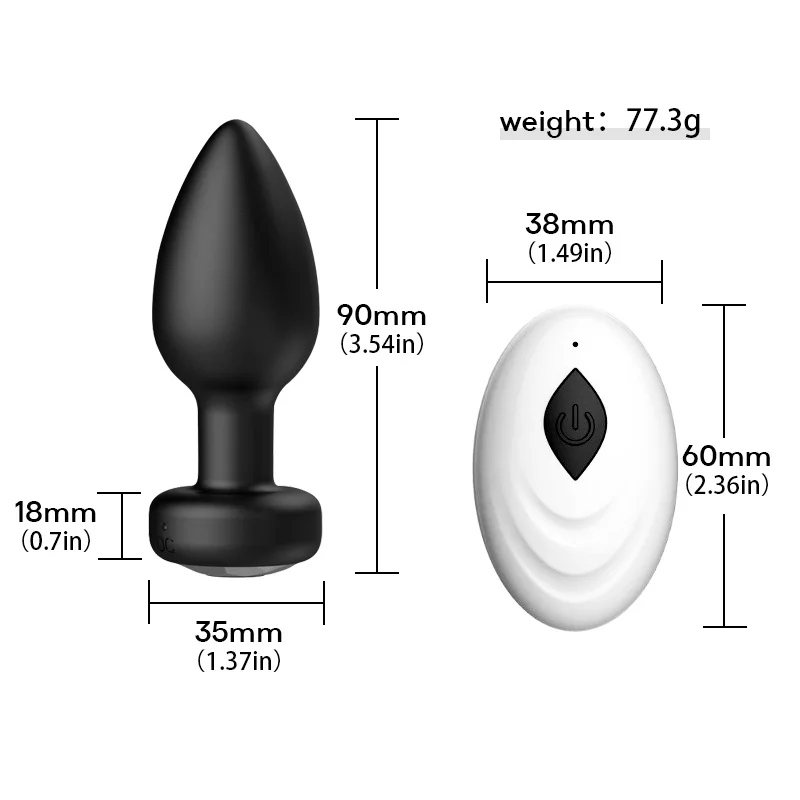 Silicone Anal Butt Plug Wearable Vibrator Ball Dildo Prostate Massage Anal Beads Set Penis Fake G spot Unisex Toy For Man Women