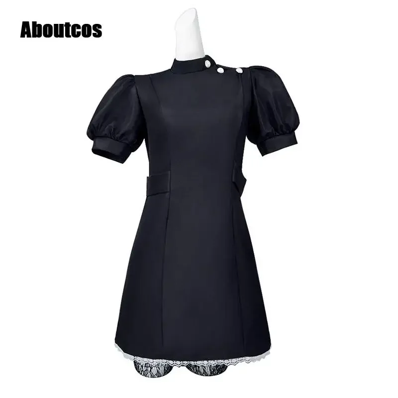2025 New Aboutcos My -Up Darling Marin Kitagawa Cosplay Costume Uniform Kuroe Shizuku Black White Nurse Dress RER23 RQR78