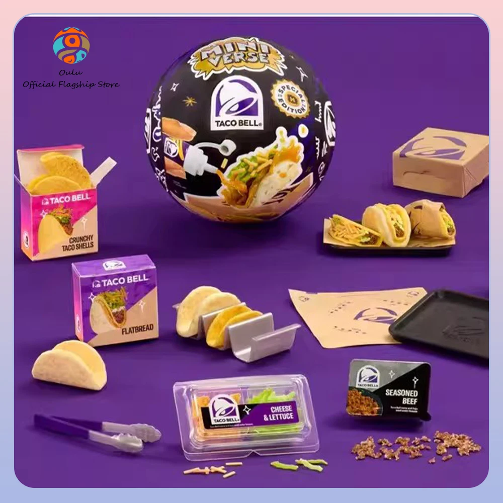 

Новая оригинальная миниатюрная коллекционная фигурка Miniverse Make It Mini Taco Bell в закрытой упаковке, специальное издание, загадочная коробка-сюрприз.