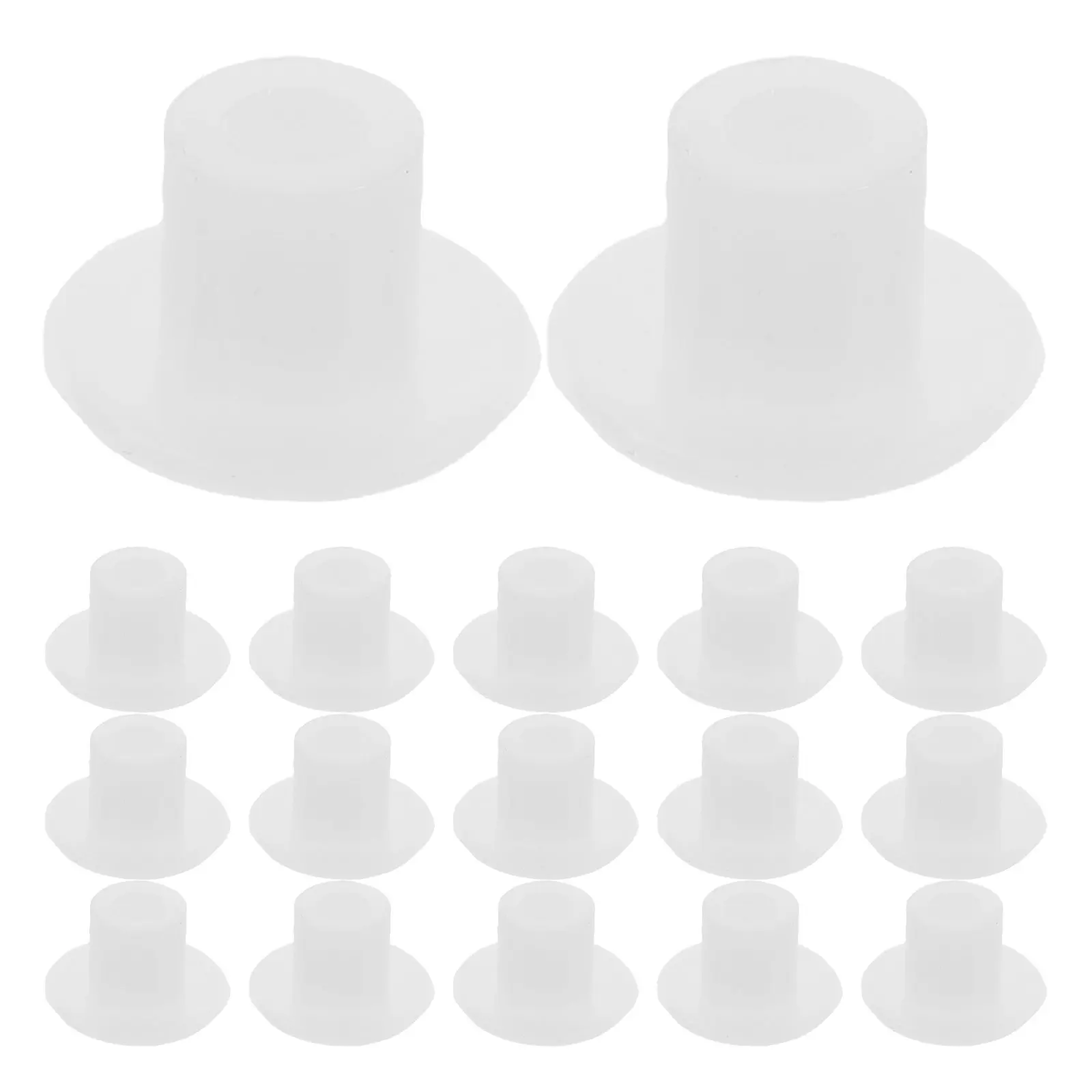 1200Pcs White Plastic Screw Covers Round 5Mm Hole Plugs for Furniture Enhancement Dustproof Plug Hole Cover Round Furniture Plug