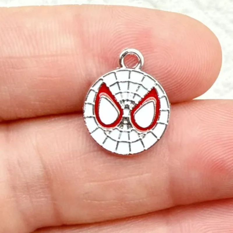 10PCS Cartoon Alloy Drop Earrings, DIY Jewelry Making Accessories for Earrings and Keychains