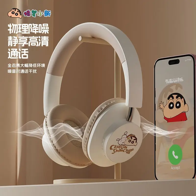 تلوين شين تشان Nohara Shinnosuke الكرتون الإبداعية سماعة رأس بخاصية البلوتوث مضخم الصوت إلغاء الضوضاء سماعة رأس لاسلكية هدية
