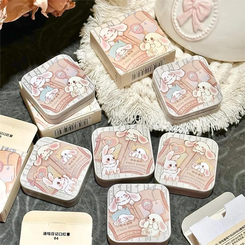 YIGUDIGU Multi-Use Lip & Cheek Mud Stick 4-in-1 Lipstick Blush & Eyeshadow,Velvet Matte Cream,One Stick for Eyes,Lips & Cheeks