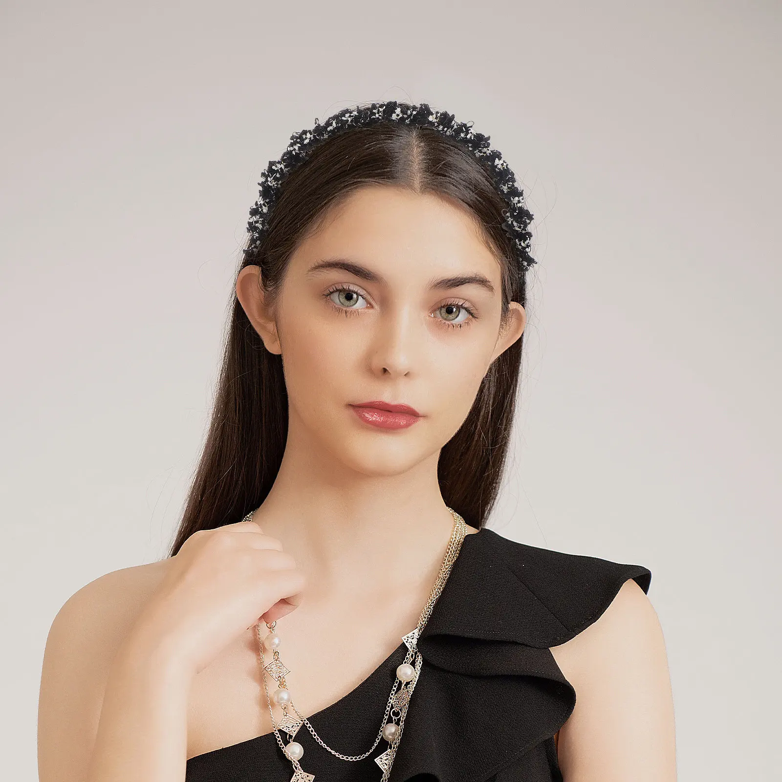 

2 шт. элегантных плетеных ободков для волос с защитой от скольжения, эластичные повязки для волос для женщин, осенне-зимние аксессуары для волос