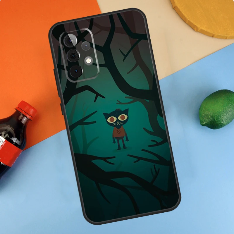 Cat Game Night In The Woods Fundas For Samsung Galaxy A54 A34 A14 A52 A32 A22 A12 A13 A23 A33 A53 A73 A51 A71 Case