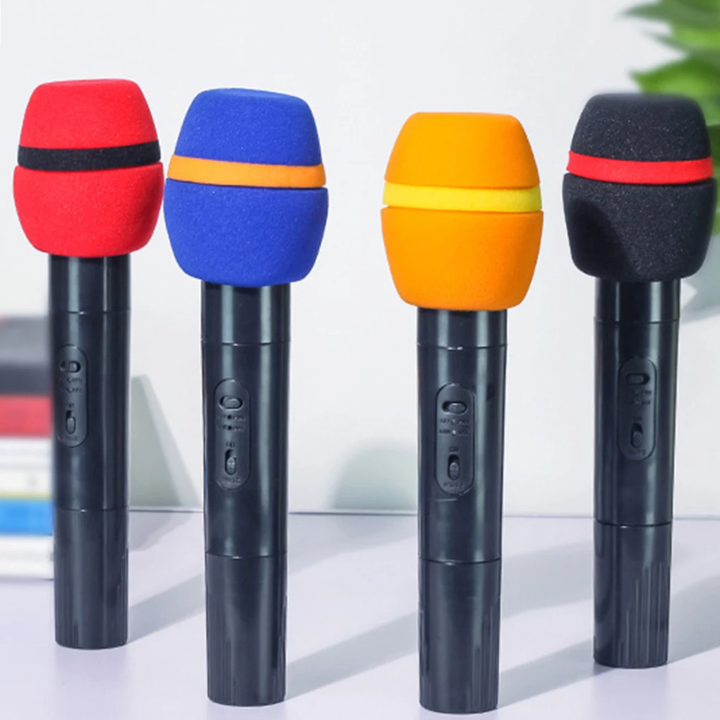 Artificial Handheld Microphone Simulation Fake Mic Prop Toy Festival 1PC Fake Plastic Mic